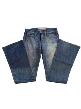 Joe's Jeans Distressed Medium Blue Flare Jeans